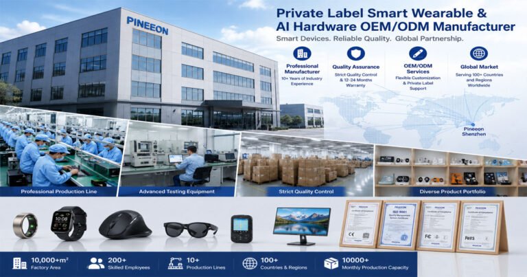pineeon.com Private Label Smart Wearable AI Hardware OEM ODM Manufacturer